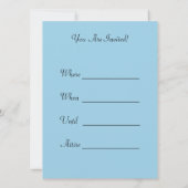 ハッピー雪だるま招待状 招待状 (裏面)