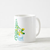 ハッピー雪だるま漫画 コーヒーマグカップ (正面右)