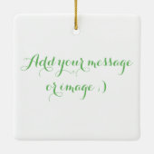 ハッピー雪だるま漫画 セラミックオーナメント (裏面)