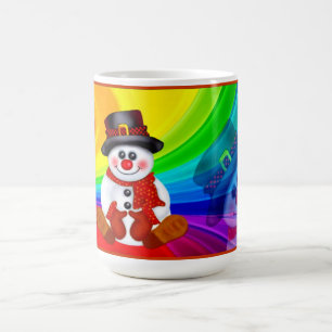 ハッピー雪だるま コーヒーマグカップ