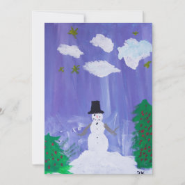 ハッピー雪だるま シーズンカード