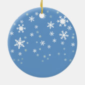 ハッピー雪だるま セラミックオーナメント (裏面)