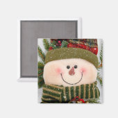 ハッピー雪だるま マグネット (正面/裏面)