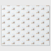 ハッピー雪だるま ラッピングペーパー (フラット)