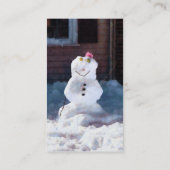 ハッピー雪だるま 名刺 (裏面)