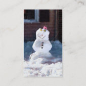 ハッピー雪だるま 名刺 (裏面)
