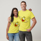 ハッピー顔エンジェル Tシャツ (ユニセックス)