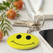 ハッピー顔クラシック キーホルダー (側面)