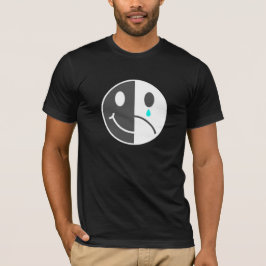 ハッピー顔サッド顔Tシャツ Tシャツ