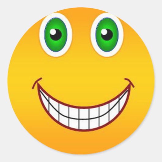ハッピー顔シール ラウンドシール (正面)