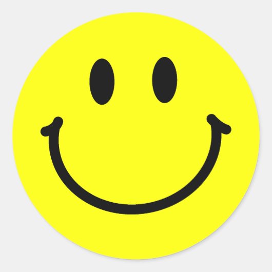 ハッピー顔シール ラウンドシール (正面)