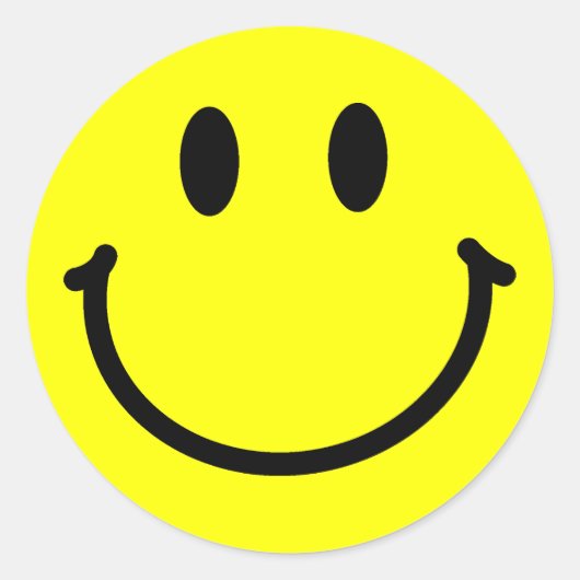 ハッピー顔シール ラウンドシール (正面)