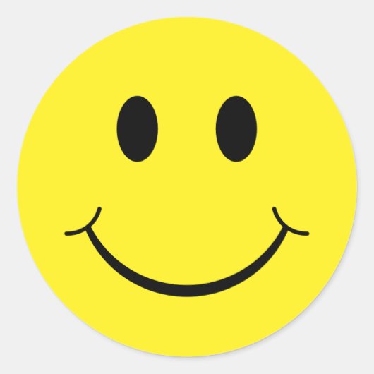 ハッピー顔シール ラウンドシール (正面)