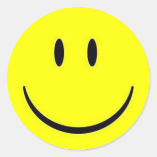 ハッピー顔シール ラウンドシール