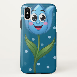 ハッピー顔チューリップiPhone / iPadケース iPhone XSケース