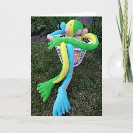 ハッピー顔マンウィズ聖なる書物、 経典カスタムー カード (正面)