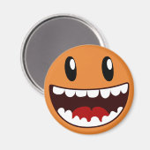 ハッピー顔ワイドマウス マグネット (正面/裏面)