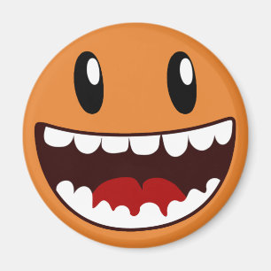 ハッピー顔ワイドマウス マグネット
