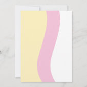 ハッピー顔ワングルーヴィーガール1st誕生日招待状 招待状 (裏面)