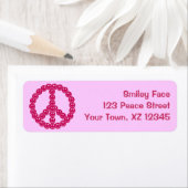 ハッピー顔平和 ラベル (インサイチュ)