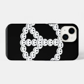 ハッピー顔平和 iPhoneケース (裏面横)