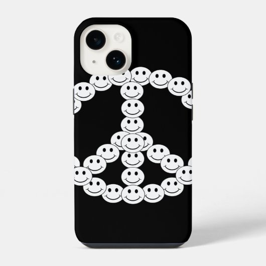ハッピー顔平和 iPhoneケース (裏面)