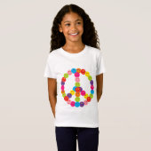 ハッピー顔平和 Tシャツ (正面フル)