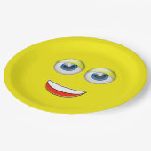 ハッピー顔絵文字 ペーパープレート (アングル)