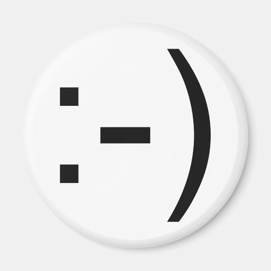 ハッピー顔絵文字! マグネット (正面)