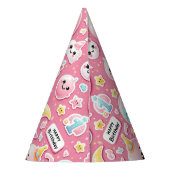 ハッピー顔誕生日パーティーハット パーティーハット (裏面)