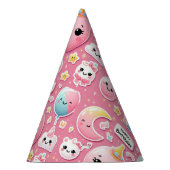 ハッピー顔誕生日パーティーハット パーティーハット (右)