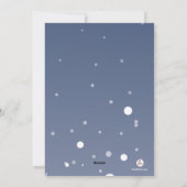 ハッピー顔雪だるまホリデームービングアナウンス シーズンカード (裏面)