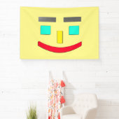 「ハッピー顔」かわいいデザイン。買今 横断幕 (インサイチュ)
