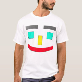 「ハッピー顔」かわいいデザイン。買今 Tシャツ