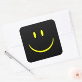 ハッピー顔 スクエアシール (封筒)