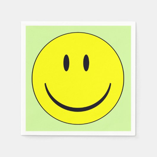ハッピー顔 スタンダードカクテルナプキン (正面)