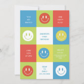 ハッピー顔・ハッピーダード招待状 招待状 (正面)