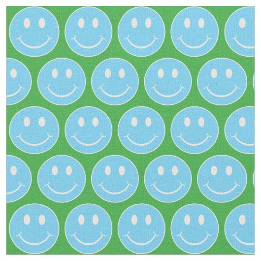 ハッピー顔 ファブリック (クローズアップ)