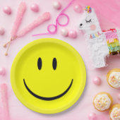 ハッピー顔 ペーパープレート (パーティー)