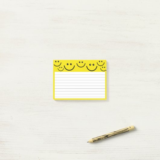 ハッピー顔 ポストイット (デスク上)