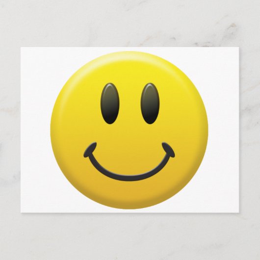 ハッピー顔 ポストカード (正面)