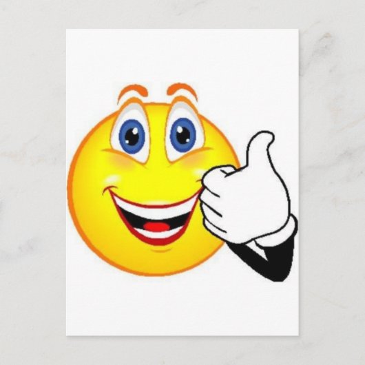 ハッピー顔 ポストカード (正面)