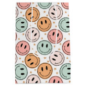 ハッピー顔 ミディアムペーパーバッグ (裏面)