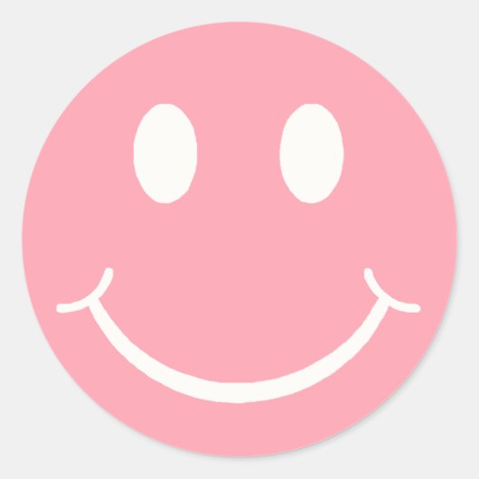 ハッピー顔 ラウンドシール (正面)