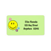 ハッピー顔 ラベル (正面)