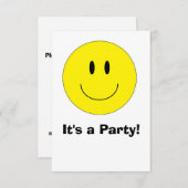 「ハッピー顔」招待状 招待状 (正面/裏面)