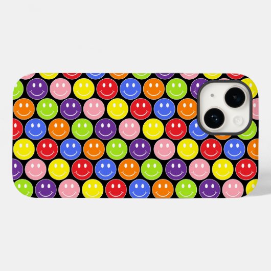 ハッピー顔 Case-Mate iPhoneケース (裏面 (横))