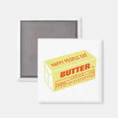 ハッピー食べピーピーズバター マグネット (正面/裏面)