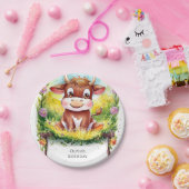 ハッピー魔法の牛誕生日 ペーパープレート (パーティー)