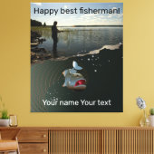 ハッピー魚釣り キャンバスプリント (インサイチュ (リビング))
